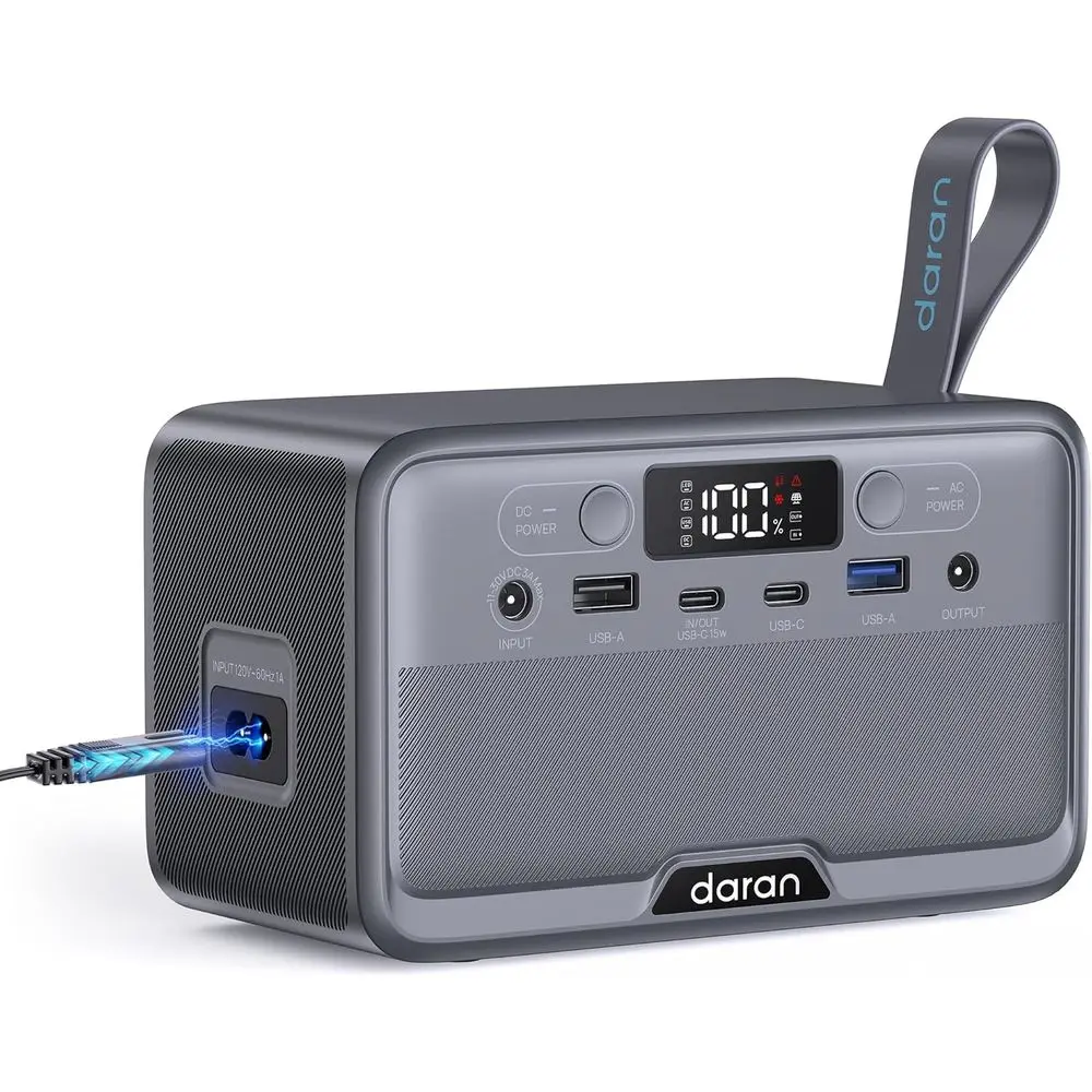 100W Portable Power Station with 89.6Wh LiFePO4 Battery, Ideal for Camping, Backup, Outdoor, and Emergency Use
100W Portable Power Station with 89.6Wh LiFePO4 Battery, Ideal for Camping, Backup, Outdoor, and Emergency Use