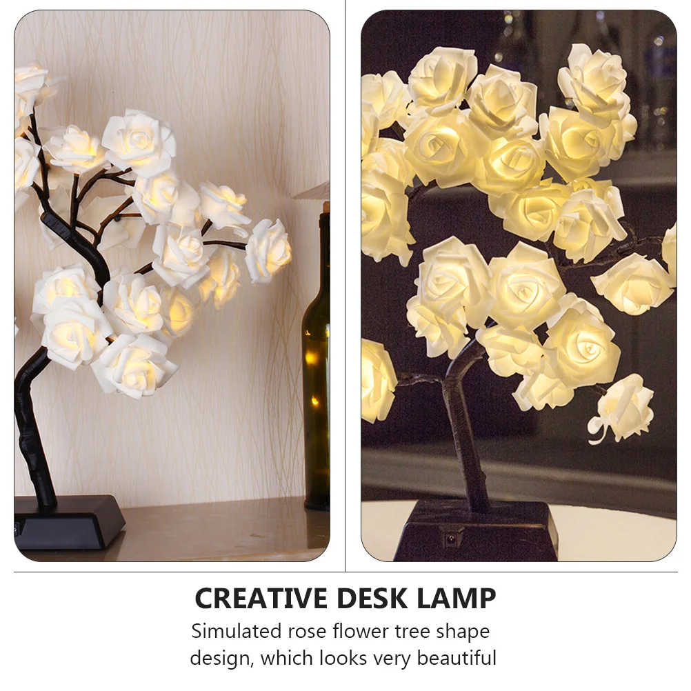 1 pc Tree Shape Rose Flower Led Lamp Waterproof Unique Desk Lamp For Bedroom Home Decoration No Included
1 pc Tree Shape Rose Flower Led Lamp Waterproof Unique Desk Lamp For Bedroom Home Decoration No Included