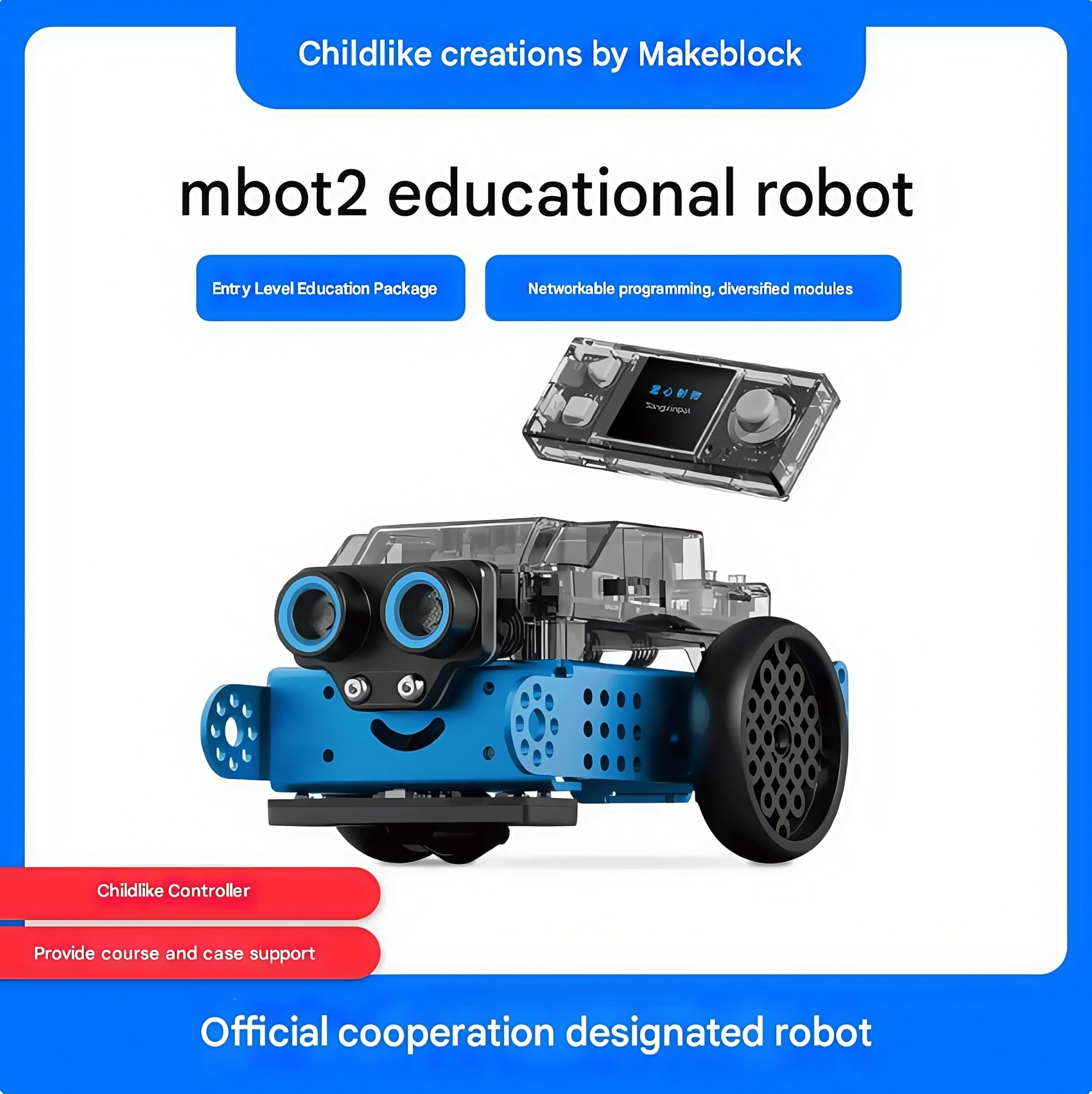 Makeblock mBot2 programming robot children's artificial intelligence steam educational toy
Makeblock mBot2 programming robot children's artificial intelligence steam educational toy