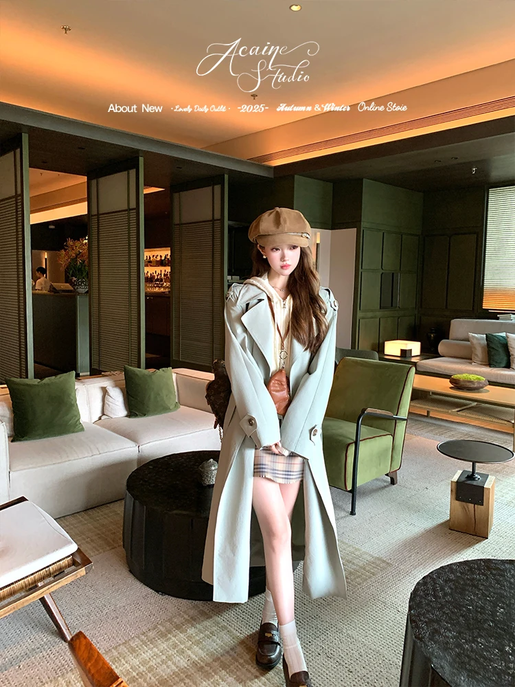 Пальто Acaine Long Pure Color для женщин с поясом, свободного кроя, с отложным воротником, осенняя ветровка, в китайском стиле
Пальто Acaine Long Pure Color для женщин с поясом, свободного кроя, с отложным воротником, осенняя ветровка, в китайском стиле