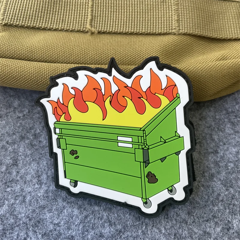 Trash Fire PVC Patch Flames Morale Badge Hook and Loop Miltary Armband Clothing Stickers Tactical Patch for Backpack
Trash Fire PVC Patch Flames Morale Badge Hook and Loop Miltary Armband Clothing Stickers Tactical Patch for Backpack