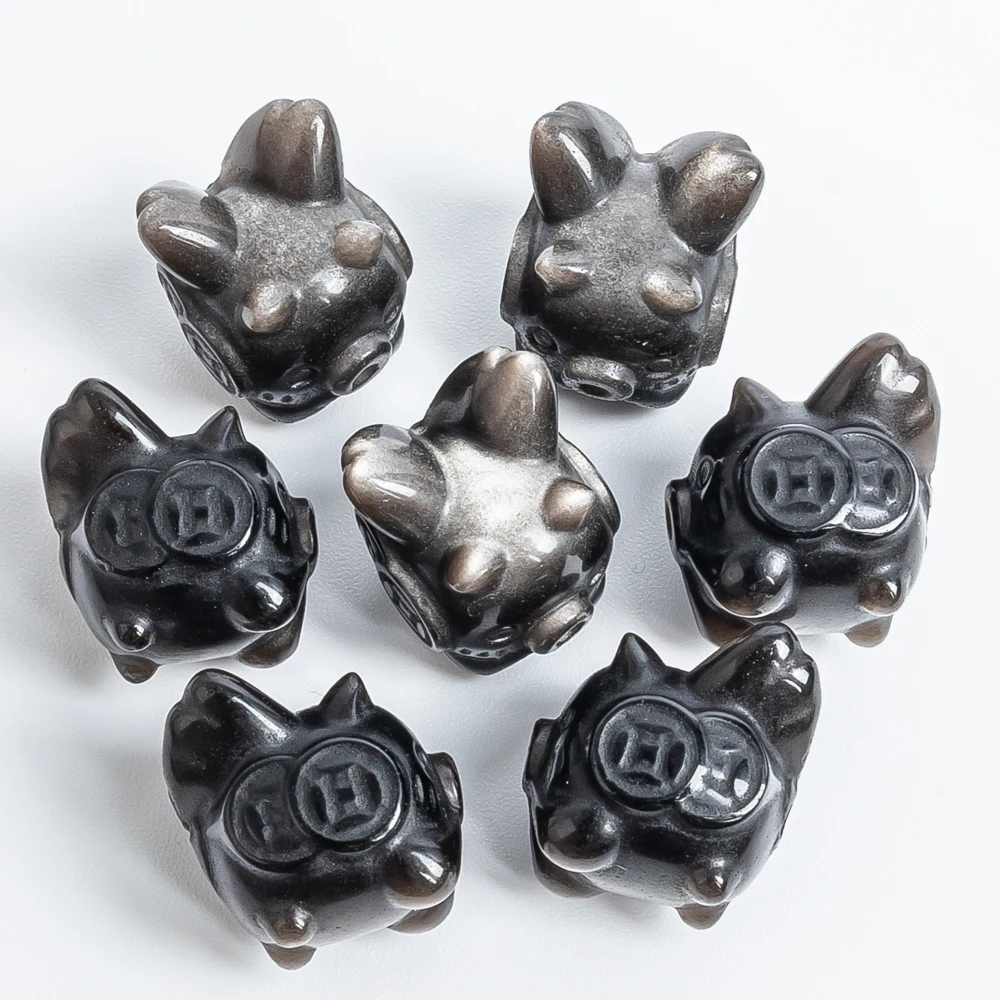 5pcs 3D Flying Pig Charm Silver Obsidian 17x13mm Glittering Money Animal Pendant for Jewelry Making Necklace Diy Drilled
5pcs 3D Flying Pig Charm Silver Obsidian 17x13mm Glittering Money Animal Pendant for Jewelry Making Necklace Diy Drilled