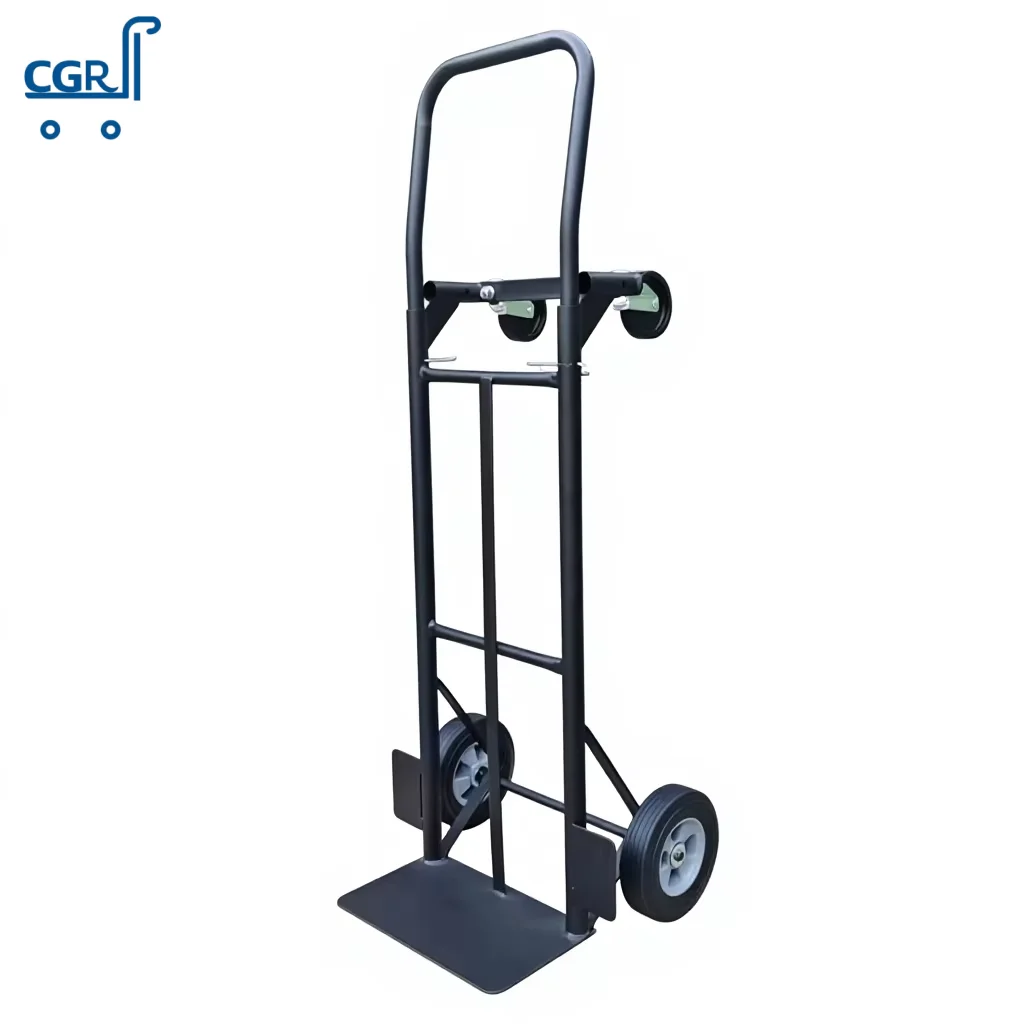 Hot Selling Heavy Duty Hand Truck Two Types Convertible Trolley With 8 In Solid Rubber Wheel For Warehouse Transport
Hot Selling Heavy Duty Hand Truck Two Types Convertible Trolley With 8 In Solid Rubber Wheel For Warehouse Transport