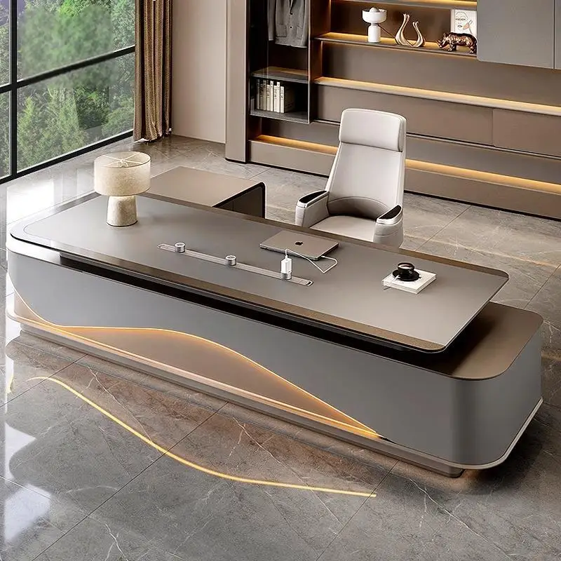 President High-end Chairperson Office Boss Modern Light Luxury Office Furniture Supporting Manager Desk
President High-end Chairperson Office Boss Modern Light Luxury Office Furniture Supporting Manager Desk