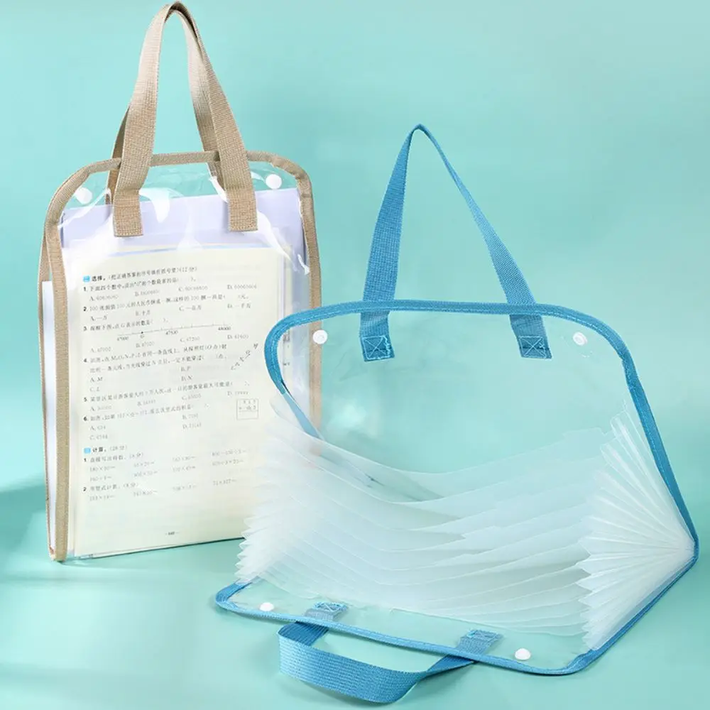 Папка-гармошка с 13 карманами, прозрачная водонепроницаемая папка для файлов, откидная конструкция, большая вместительная сумка для документов для школьного офиса 
Папка-гармошка с 13 карманами, прозрачная водонепроницаемая папка для файлов, откидная конструкция, большая вместительная сумка для документов для школьного офиса