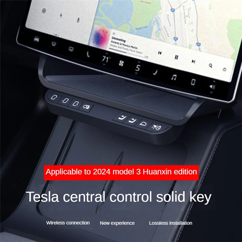 For Tesla Model 3 Highland 2024 Accessories Wireless Smart Button Mid-Screen Storage Box Door Seat Adjustment Control Button
For Tesla Model 3 Highland 2024 Accessories Wireless Smart Button Mid-Screen Storage Box Door Seat Adjustment Control Button