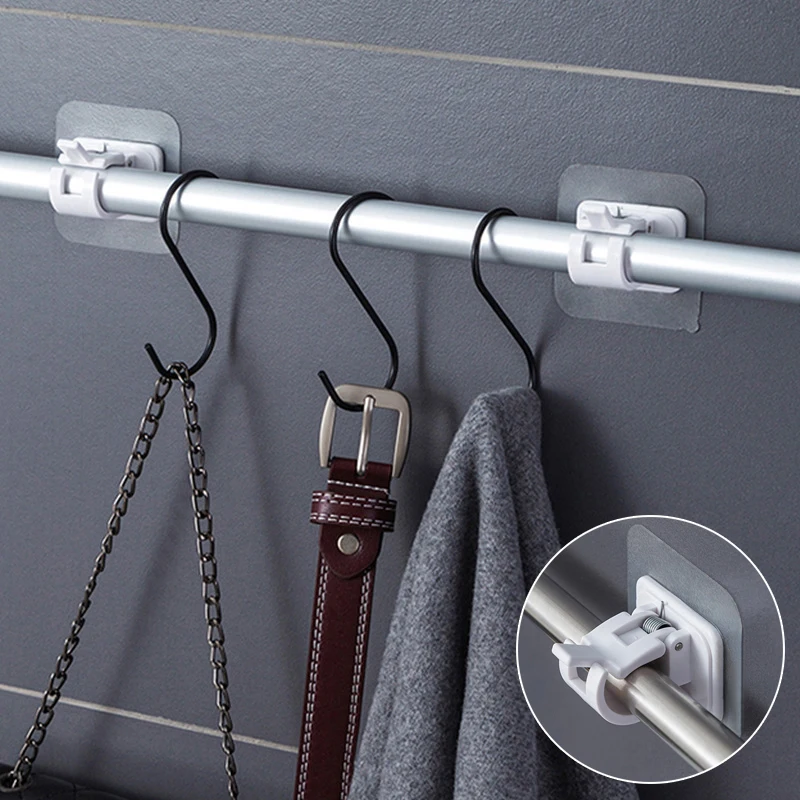 2pcs Curtain Rod Holder Hook Self-Adhesive Nail-Free Curtain Clamp Hooks Kitchen Bathroom Adjustable Wall Hanging Rack Holder
2pcs Curtain Rod Holder Hook Self-Adhesive Nail-Free Curtain Clamp Hooks Kitchen Bathroom Adjustable Wall Hanging Rack Holder