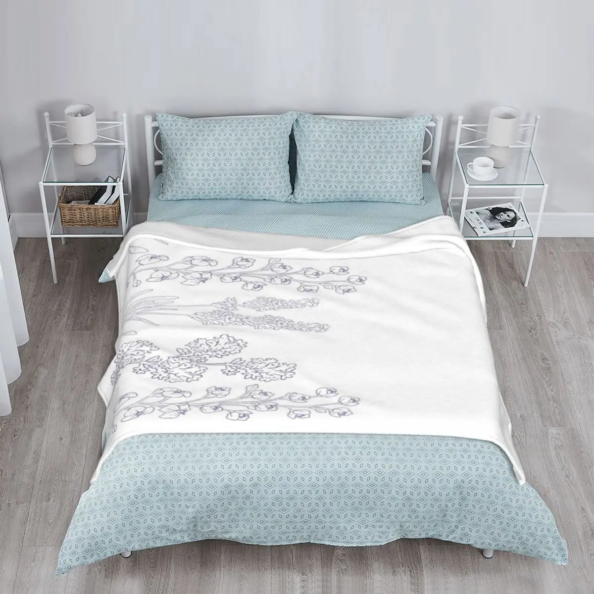 Soft and Cozy Throw Blanket for Sofa or Bed Floral Tapestry Design Lightweight Comfort Cover for Home Living Room or Decor
Soft and Cozy Throw Blanket for Sofa or Bed Floral Tapestry Design Lightweight Comfort Cover for Home Living Room or Decor
