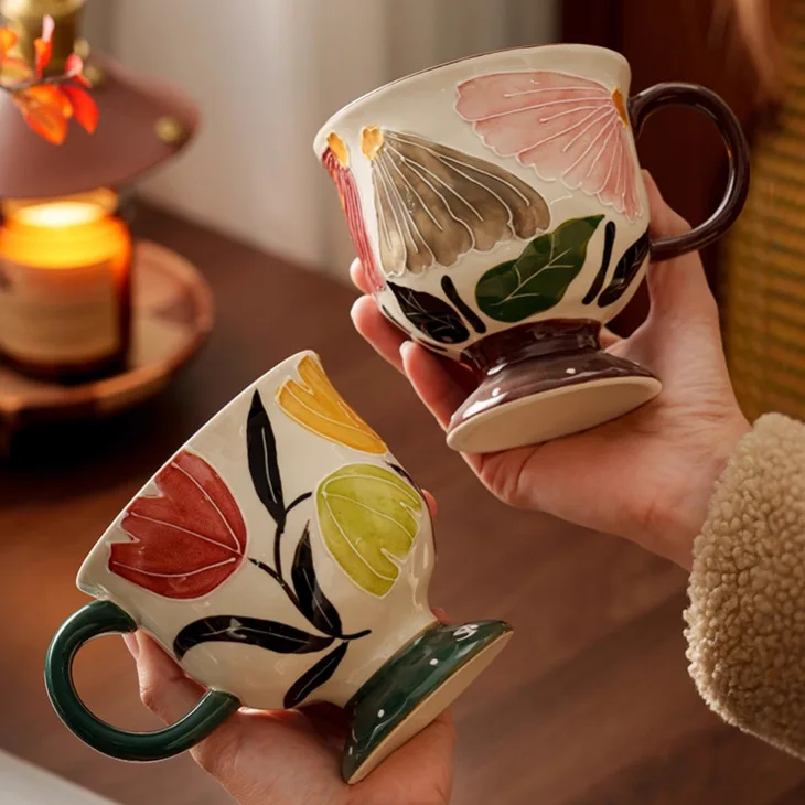 Retro Underglaze Color Goblets, Exquisite Hand-Painted Ceramic Cups, Creative Couple Mugs for Household Drinks
Retro Underglaze Color Goblets, Exquisite Hand-Painted Ceramic Cups, Creative Couple Mugs for Household Drinks