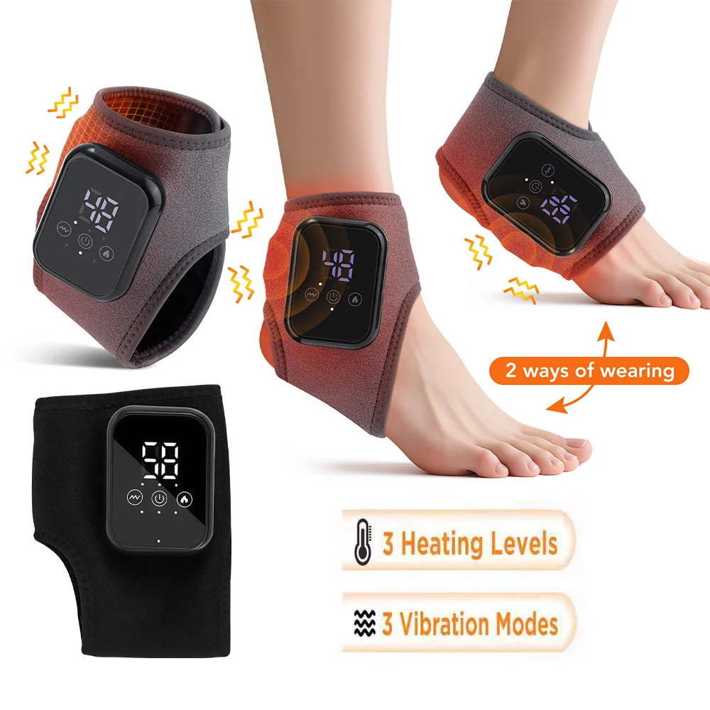 Electric Ankle Brace Foot Heat Massager 3 Levels Adjustable Hot Compress Vibration Massage Foot Joint Protection Support Tool 
Electric Ankle Brace Foot Heat Massager 3 Levels Adjustable Hot Compress Vibration Massage Foot Joint Protection Support Tool