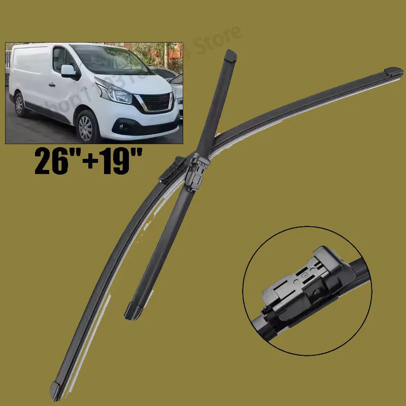 Wiper LHD Front Wiper Blades For Nissan NV300 X82 2016 - 2023 Windshield Windscreen Clean Window Car Rain Brush 26"+19"
Wiper LHD Front Wiper Blades For Nissan NV300 X82 2016 - 2023 Windshield Windscreen Clean Window Car Rain Brush 26"+19"