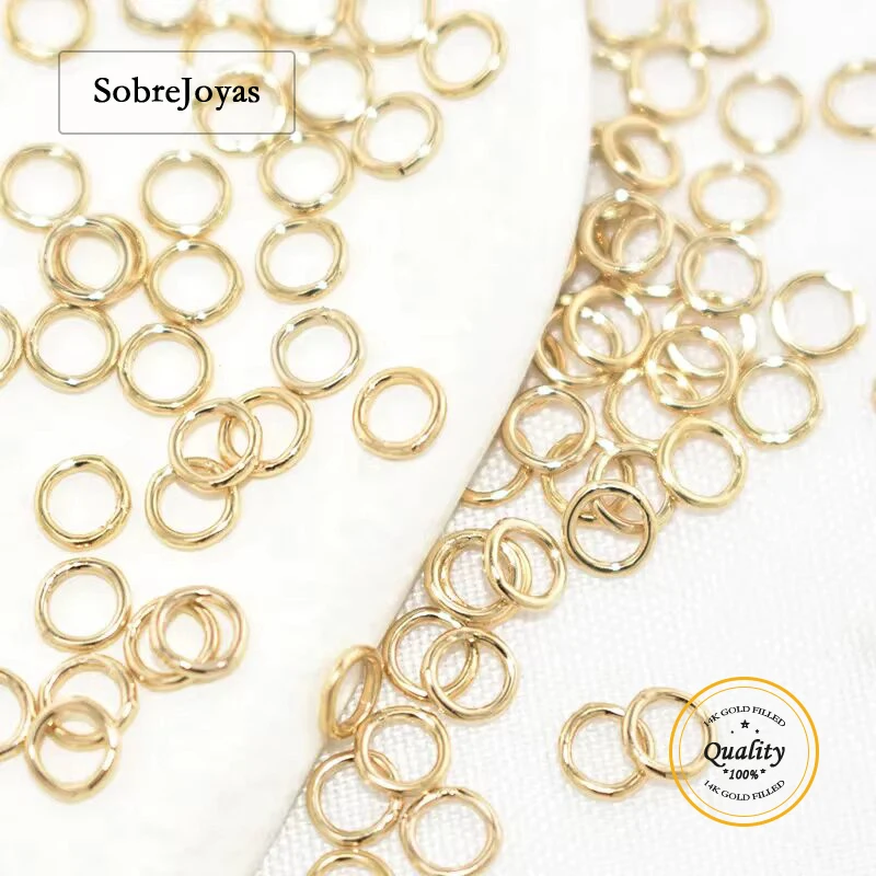 14K Gold Filled Closed Jump Rings Soldered Split Ring for DIY Jewelry Making Gold Filled Findings
14K Gold Filled Closed Jump Rings Soldered Split Ring for DIY Jewelry Making Gold Filled Findings