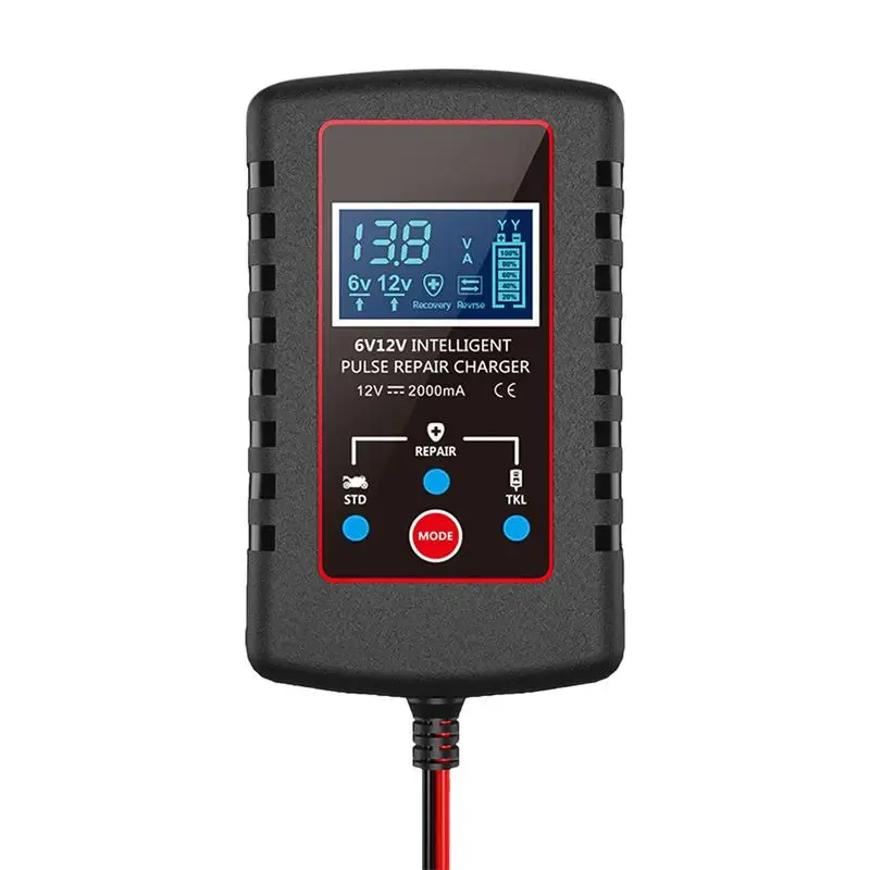 Battery Charger For Car 6V/12V LCD Display Battery Charger Maintainer Multifunctional Battery Maintenance Supplies With
Battery Charger For Car 6V/12V LCD Display Battery Charger Maintainer Multifunctional Battery Maintenance Supplies With