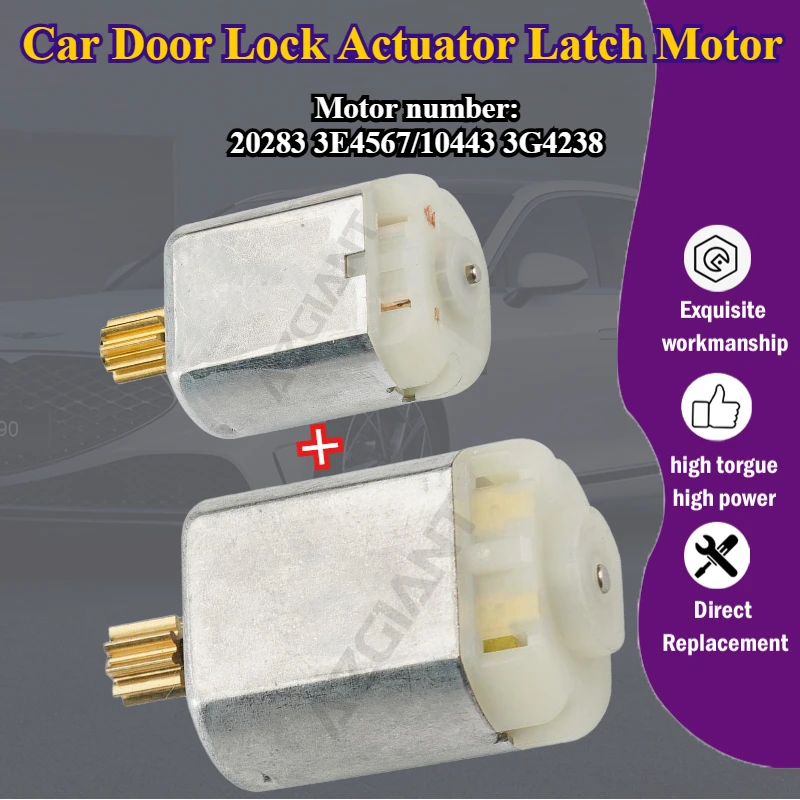 Car Door Lock Actuator Latch Motor 12V 20283 3E4567/10443 3G4238 For VW Touareg II MK2/EOS 1F7 1F8/Passat B6 B7/Bentley Mulsanne
Car Door Lock Actuator Latch Motor 12V 20283 3E4567/10443 3G4238 For VW Touareg II MK2/EOS 1F7 1F8/Passat B6 B7/Bentley Mulsanne