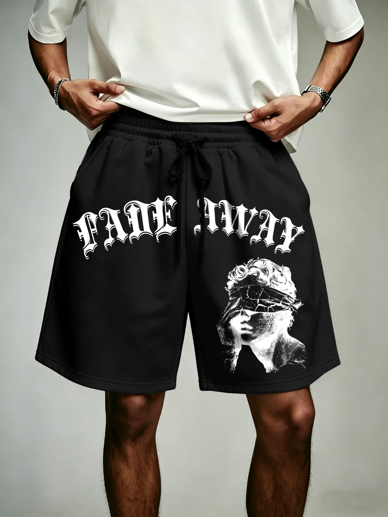 Men's Oversized Gothic Streetwear Shorts Brand Fade Away Blindfolded Statue Print Polyester Black Multi Color Shorts S-2XL All
Men's Oversized Gothic Streetwear Shorts Brand Fade Away Blindfolded Statue Print Polyester Black Multi Color Shorts S-2XL All