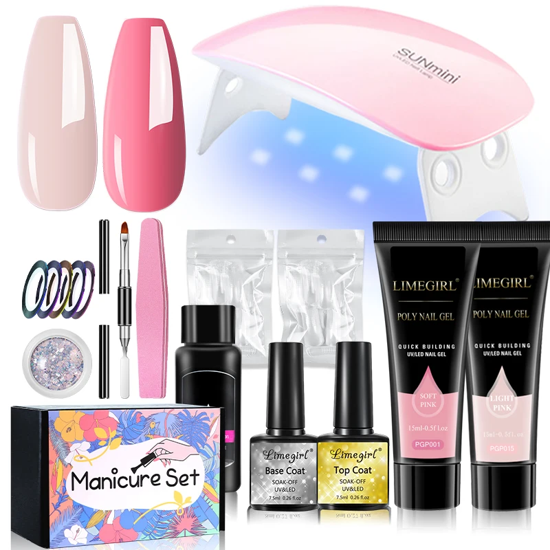LIMEGIRL Extension Nail Gel Set Manicure Set Finger Quick Buliding Extension Gel Nail Polish Kit Soak Off UV Gel LED Nail Art
LIMEGIRL Extension Nail Gel Set Manicure Set Finger Quick Buliding Extension Gel Nail Polish Kit Soak Off UV Gel LED Nail Art