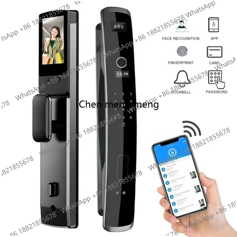 Manufacturer Price Fully Automatic Digital Lock Wifi cam era 3D Face Recognition Biometric Fingerprint Smart Door Lock
Manufacturer Price Fully Automatic Digital Lock Wifi cam era 3D Face Recognition Biometric Fingerprint Smart Door Lock