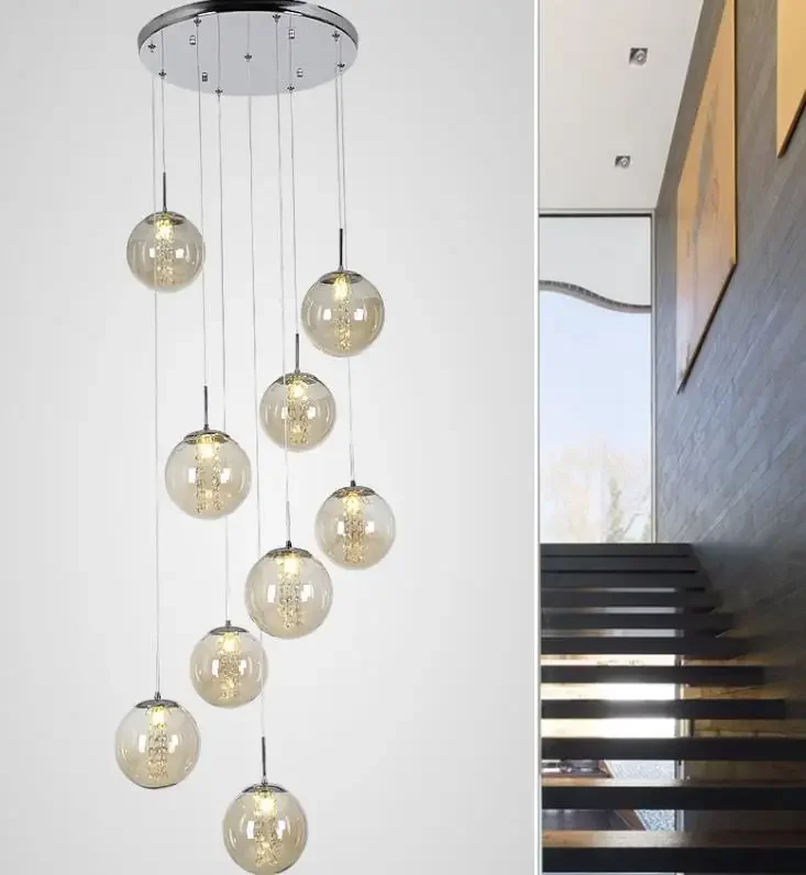 Nordic stair chandelier creative living room lamp modern personality villa atmospheric lighting
Nordic stair chandelier creative living room lamp modern personality villa atmospheric lighting