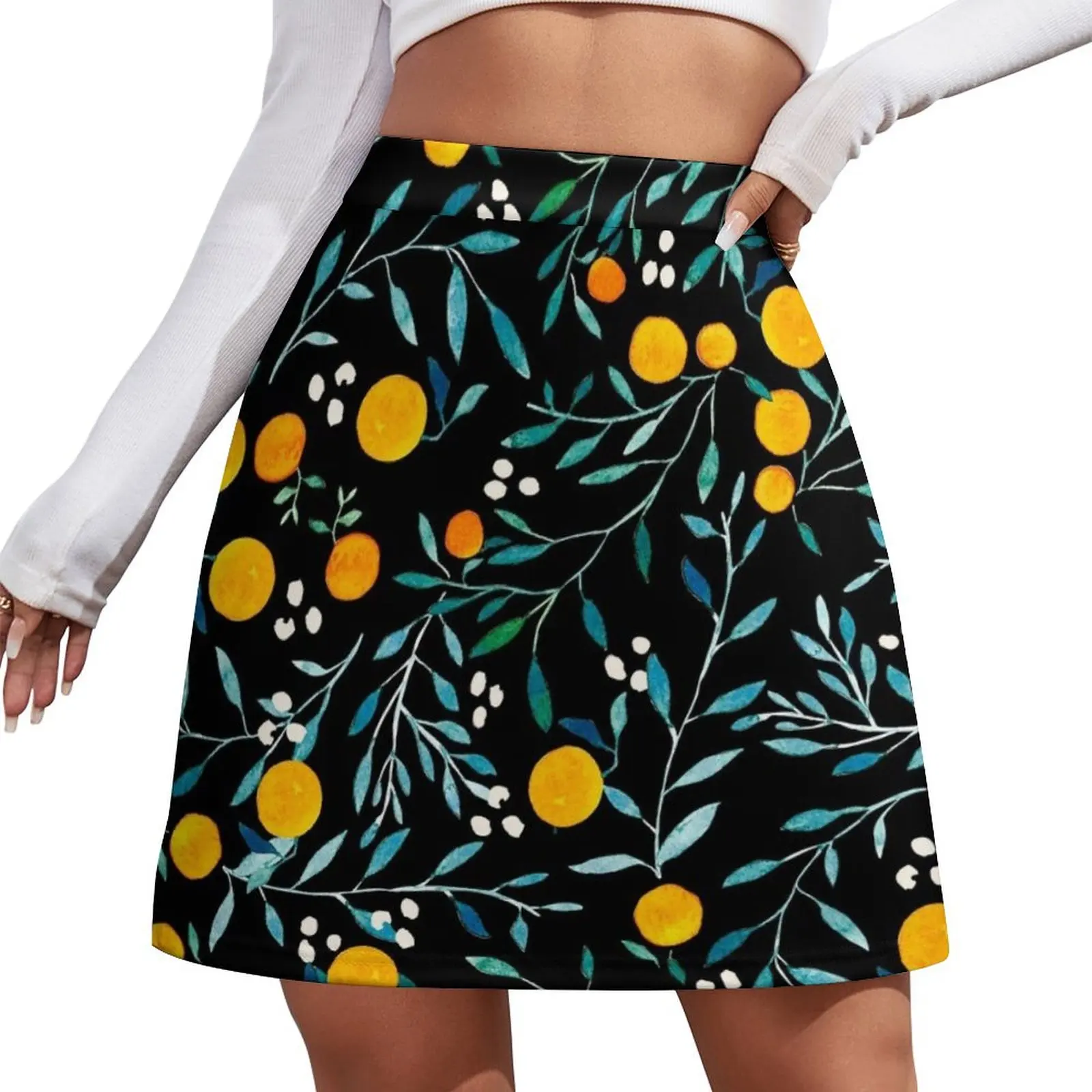 Oranges on Black Mini Skirt korean luxury clothing Clothes for summer korean style women clothing Mini Skirt
Oranges on Black Mini Skirt korean luxury clothing Clothes for summer korean style women clothing Mini Skirt