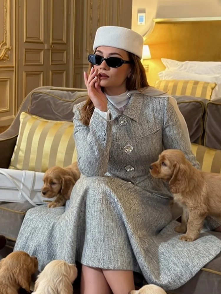 Женский винтажный элегантный маленький костюм, комплект с длинными рукавами и плечами, утягивающий топ, тонкое шикарное платье на подкладке на талии, осенне-зимний комплект из двух предметов
Женский винтажный элегантный маленький костюм, комплект с длинными рукавами и плечами, утягивающий топ, тонкое шикарное платье на подкладке на талии, осенне-зимний комплект из двух предметов