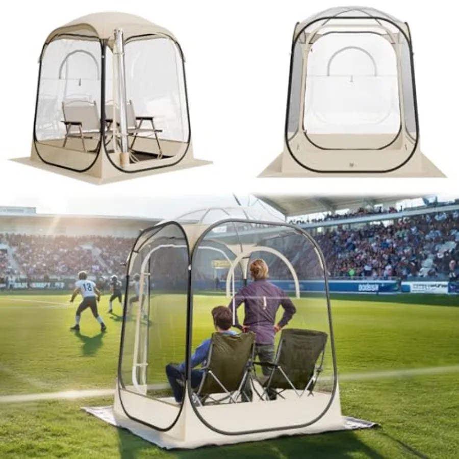 Pop up Sports Tent, 8 Sizes Optional Bubble Tent for 1-6 Person, Waterproof Outdoor Pod with Floor Mat and Top Cover, Garden Ig
Pop up Sports Tent, 8 Sizes Optional Bubble Tent for 1-6 Person, Waterproof Outdoor Pod with Floor Mat and Top Cover, Garden Ig