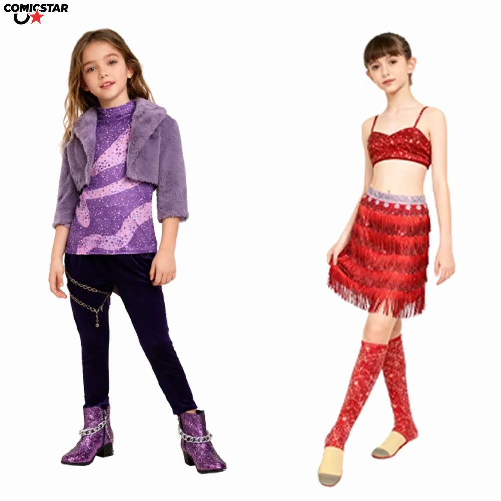 Костюм Газель для косплея для детей и взрослых, фиолетовый костюм, платье с бахромой и кисточками, платье для взрослых и детей, наряд для женщин и девочек, маскировка на Хэллоуин
Костюм Газель для косплея для детей и взрослых, фиолетовый костюм, платье с бахромой и кисточками, платье для взрослых и детей, наряд для женщин и девочек, маскировка на Хэллоуин