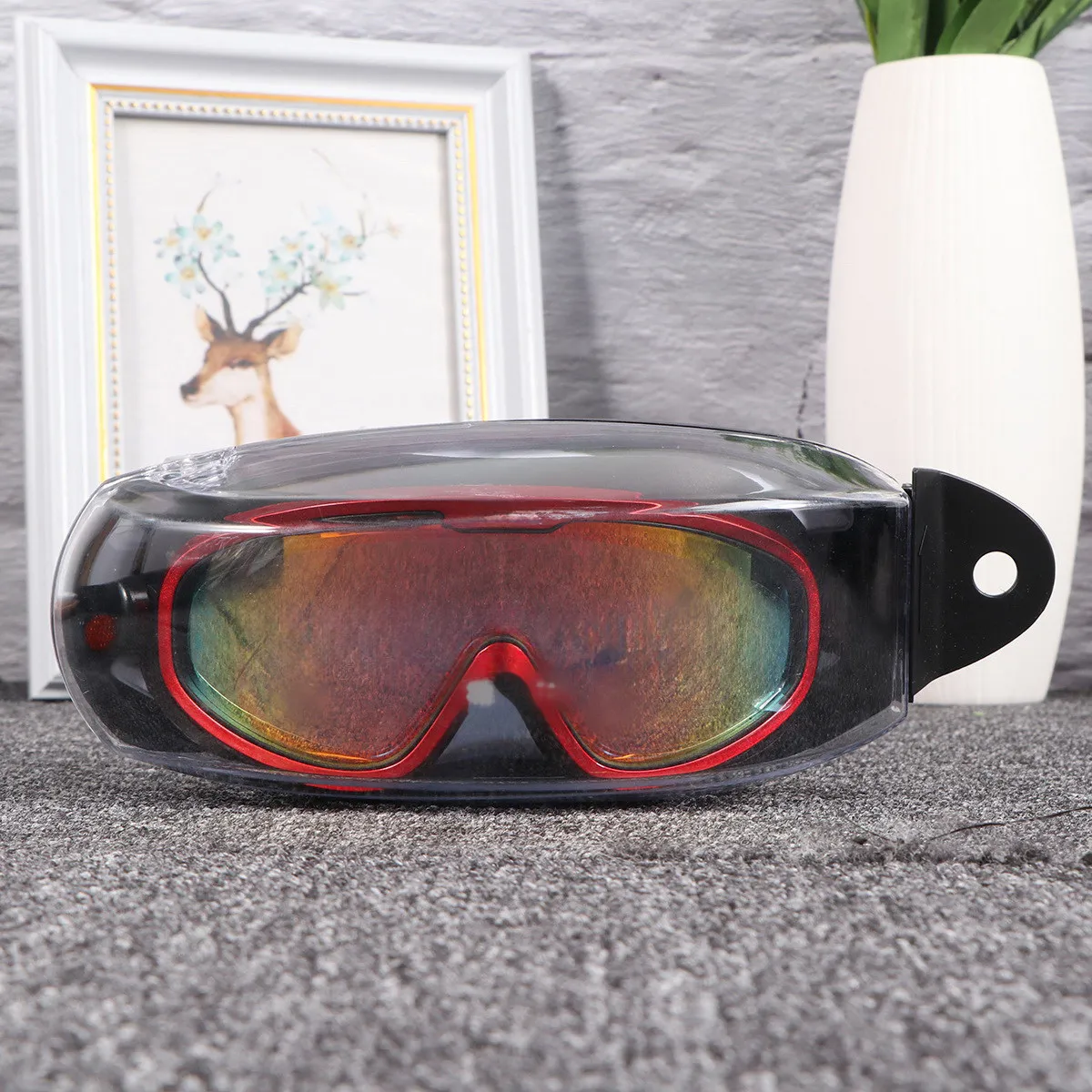 Waterproof Antifog Swimming Goggles for Pool and Open Water Diving Thick Silicone Seal Snap Fastening Ergonomic Design Clear
Waterproof Antifog Swimming Goggles for Pool and Open Water Diving Thick Silicone Seal Snap Fastening Ergonomic Design Clear