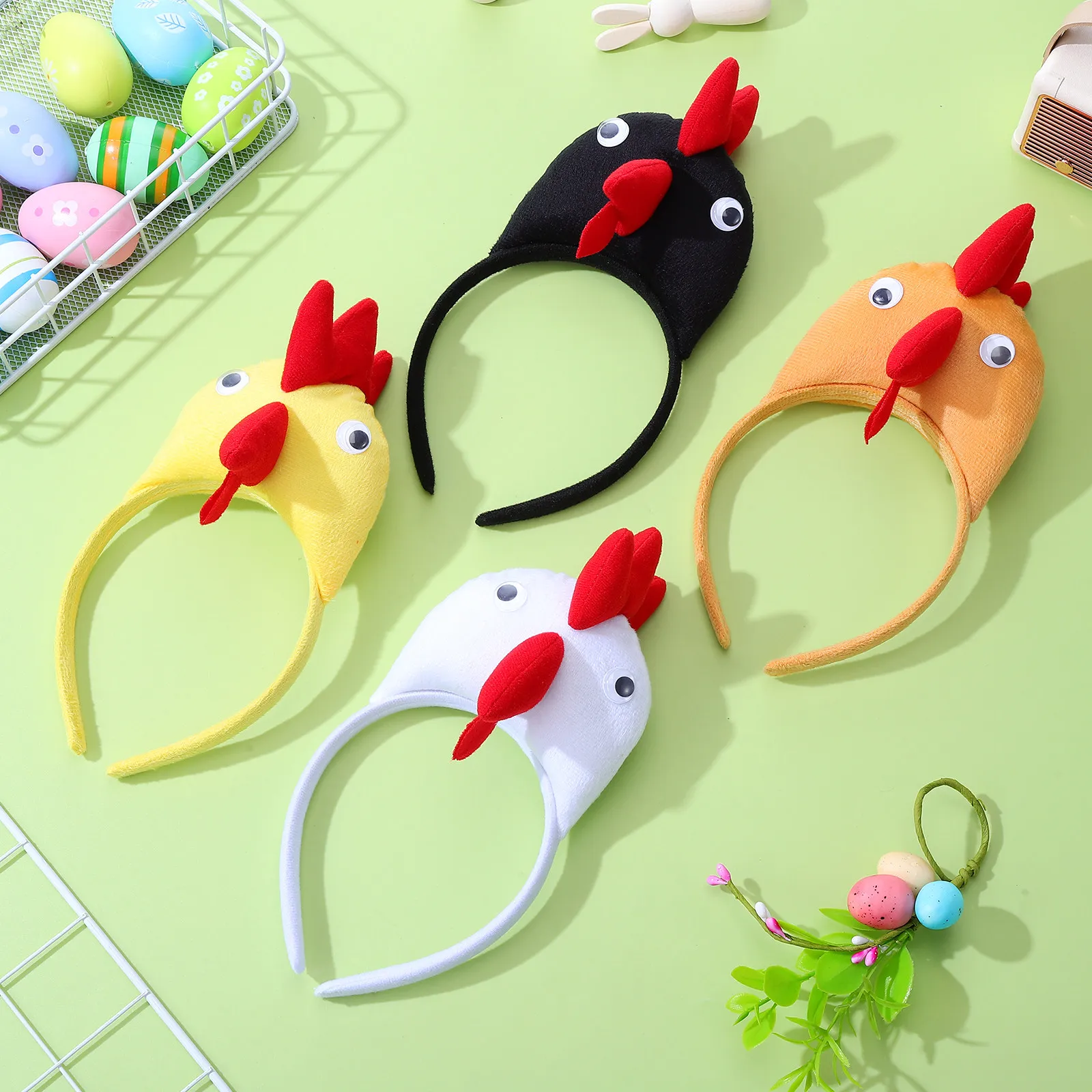 4Pcs Chicken Headband Party Hair Hoop Assorted Color Kids Adults Rooster Animal Decoration Easter Masquerade Chicken Headband
4Pcs Chicken Headband Party Hair Hoop Assorted Color Kids Adults Rooster Animal Decoration Easter Masquerade Chicken Headband