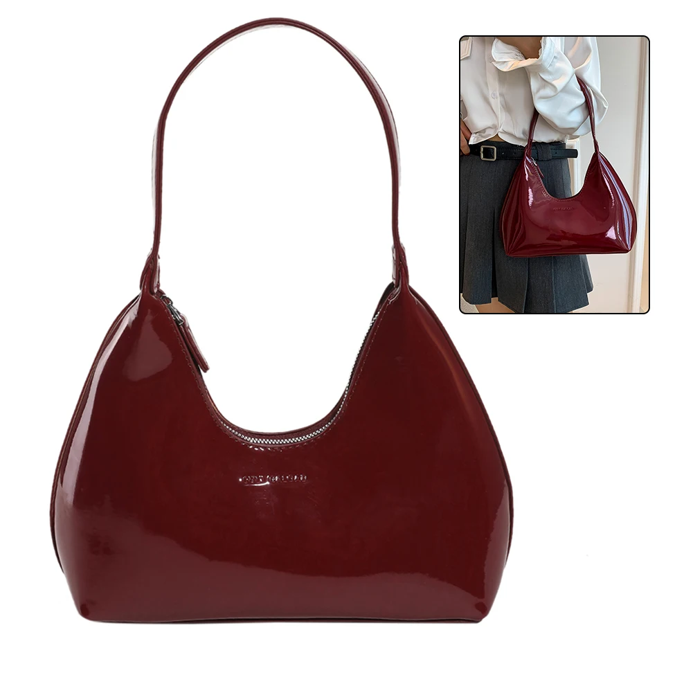Women's Bag Patent Leather Tote Bag Versatile Fashion Shoulder Bag Satchel Hobo Bag Girl Brand Designer Zipper Small Handbags
Women's Bag Patent Leather Tote Bag Versatile Fashion Shoulder Bag Satchel Hobo Bag Girl Brand Designer Zipper Small Handbags