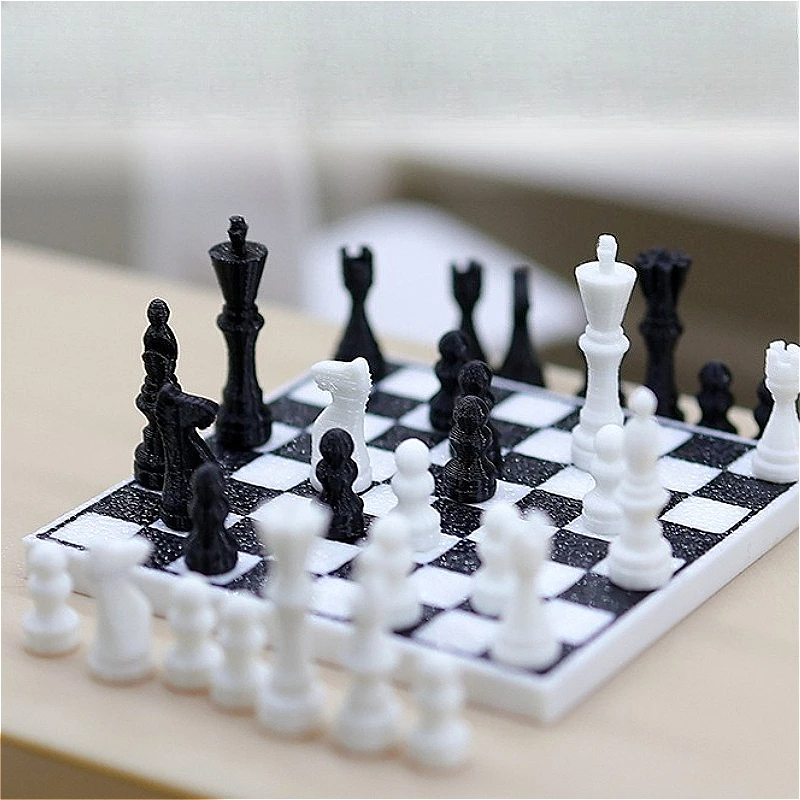 Набор миниатюрных шахмат в масштабе 1:12 для кукольного домика, имитация международных шахмат, миниатюрная шахматная доска для игровой зоны, модель для сцены в интерьере
Набор миниатюрных шахмат в масштабе 1:12 для кукольного домика, имитация международных шахмат, миниатюрная шахматная доска для игровой зоны, модель для сцены в интерьере