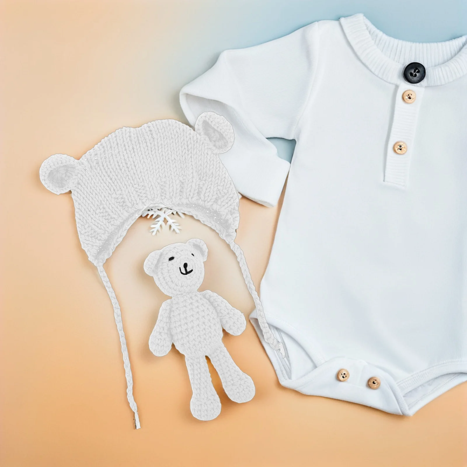1 Set Newborn Set Bear Soft Breathable Knit Winter Hat For Infant Toddler Photography Warm Baby Hats Cozy Fall Winter
1 Set Newborn Set Bear Soft Breathable Knit Winter Hat For Infant Toddler Photography Warm Baby Hats Cozy Fall Winter