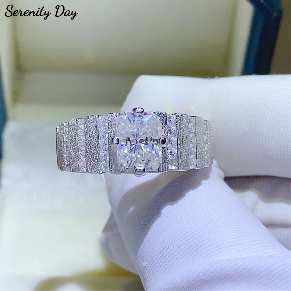 Кольца Serenity 2ct Radiant D с муассанитом для женщин и мужчин, подарок, однотонное серебро s925, сверкающие кольца с бриллиантами в лаборатории, кольца вечности с покрытием, ювелирные изделия 18 карат
Кольца Serenity 2ct Radiant D с муассанитом для женщин и мужчин, подарок, однотонное серебро s925, сверкающие кольца с бриллиантами в лаборатории, кольца вечности с покрытием, ювелирные изделия 18 карат