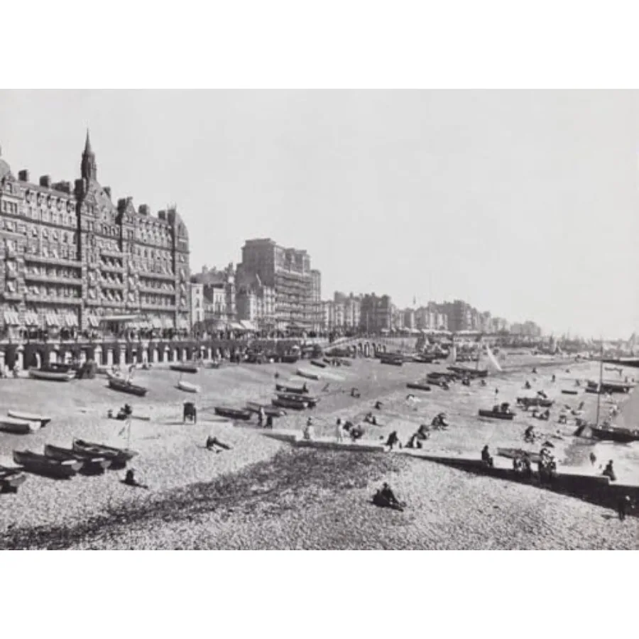 The Hotel Metropole and beach Brighton East Sussex England seen here in the 19th century. From Around The Coast An Album of Pic
The Hotel Metropole and beach Brighton East Sussex England seen here in the 19th century. From Around The Coast An Album of Pic