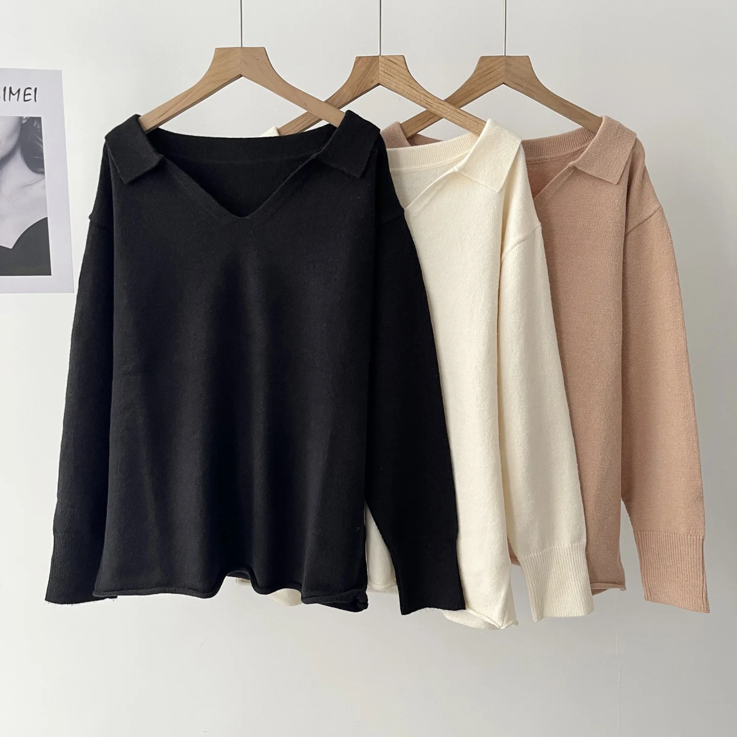 Женский стандартный пуловер с воротником-поло, трикотаж, осень 16a-6003
Женский стандартный пуловер с воротником-поло, трикотаж, осень 16a-6003