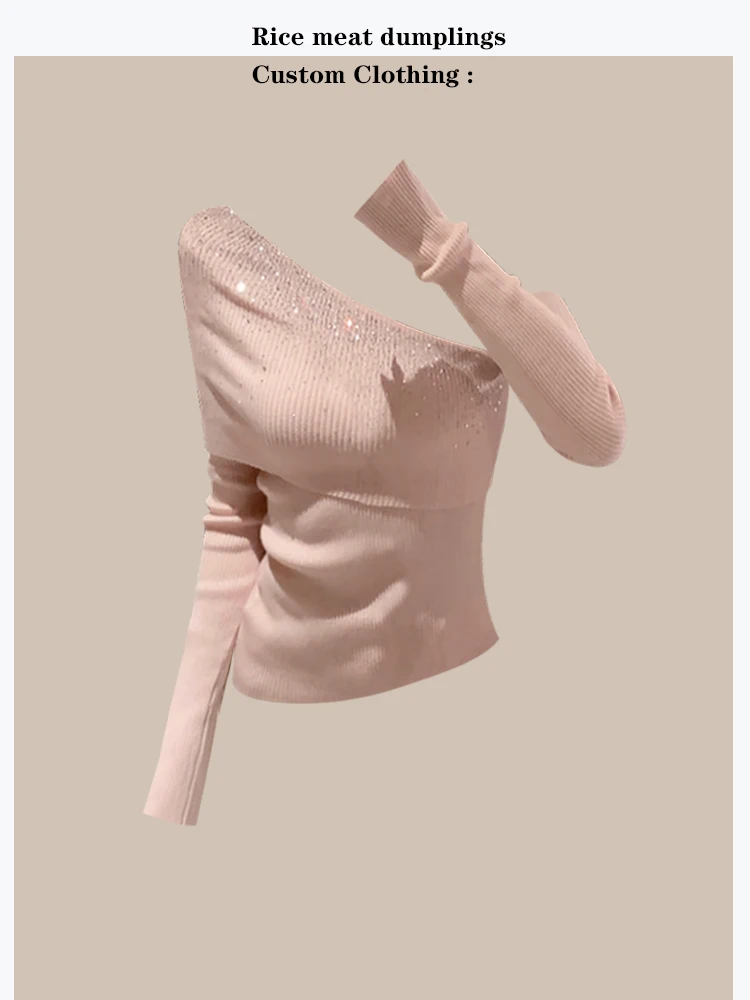 Skin- Friendly Slim Fit Knitted Top with Embellished Shoulders Gentle Style Long Sleeve Soft Material for Women Spring Wear
Skin- Friendly Slim Fit Knitted Top with Embellished Shoulders Gentle Style Long Sleeve Soft Material for Women Spring Wear