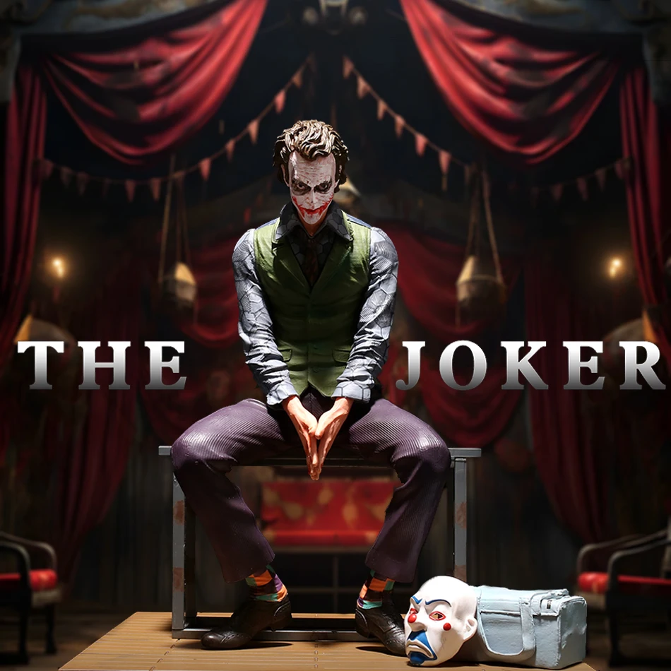 Фигурка Джокера из Смертельной команды (Готэм, DC, Темный рыцарь) Хит Леджер, сидящий в зеленом костюме, с маской Джокера, игрушка-кукла для автомобиля, подарок
Фигурка Джокера из Смертельной команды (Готэм, DC, Темный рыцарь) Хит Леджер, сидящий в зеленом костюме, с маской Джокера, игрушка-кукла для автомобиля, подарок