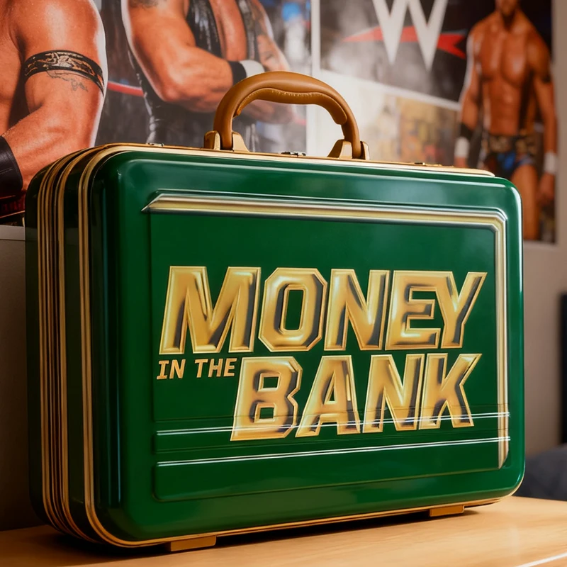 WWE Championship Contract Case Money in The Bank Replica Green Briefcase Collectible Gift Wrestling Merchandise
WWE Championship Contract Case Money in The Bank Replica Green Briefcase Collectible Gift Wrestling Merchandise
