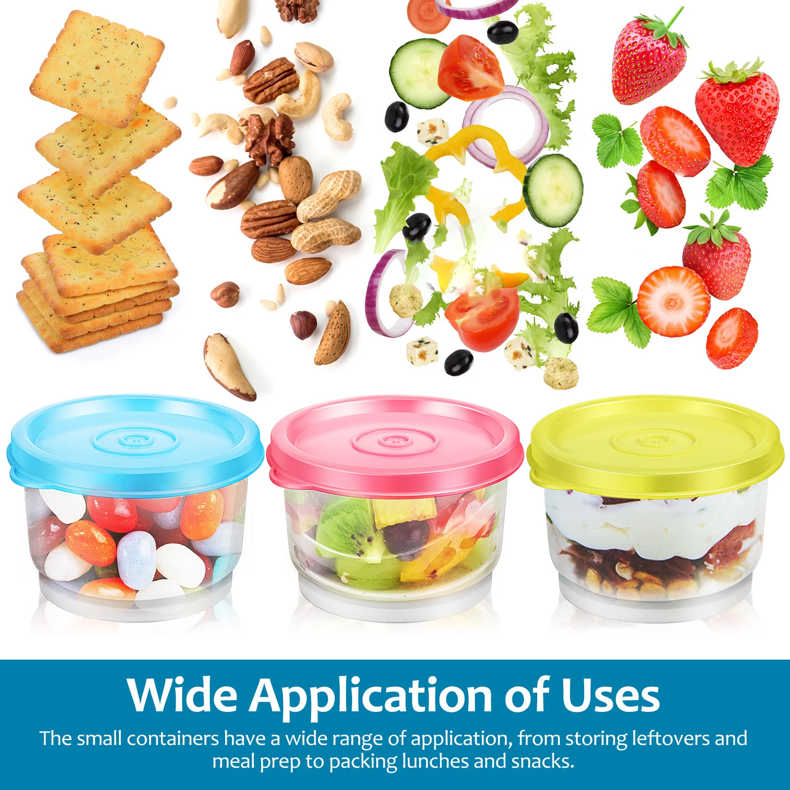 6pcs Food Containers 160Ml Plastic Preservation Boxes Clear Reusable Sealing Storage For Snacks Lunch Portable Kitchen Organizer
6pcs Food Containers 160Ml Plastic Preservation Boxes Clear Reusable Sealing Storage For Snacks Lunch Portable Kitchen Organizer