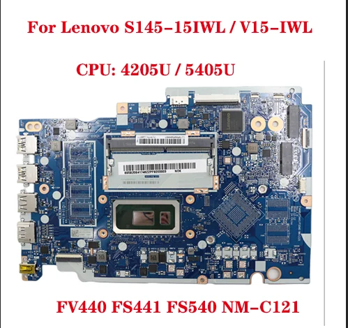 Lot For Lenovo ideapad S145-15IWL V15-IWL laptop motherboard FV440 FS441 FS540 NM-C121 motherboard CPU 4205U 5405U 100% test
Lot For Lenovo ideapad S145-15IWL V15-IWL laptop motherboard FV440 FS441 FS540 NM-C121 motherboard CPU 4205U 5405U 100% test