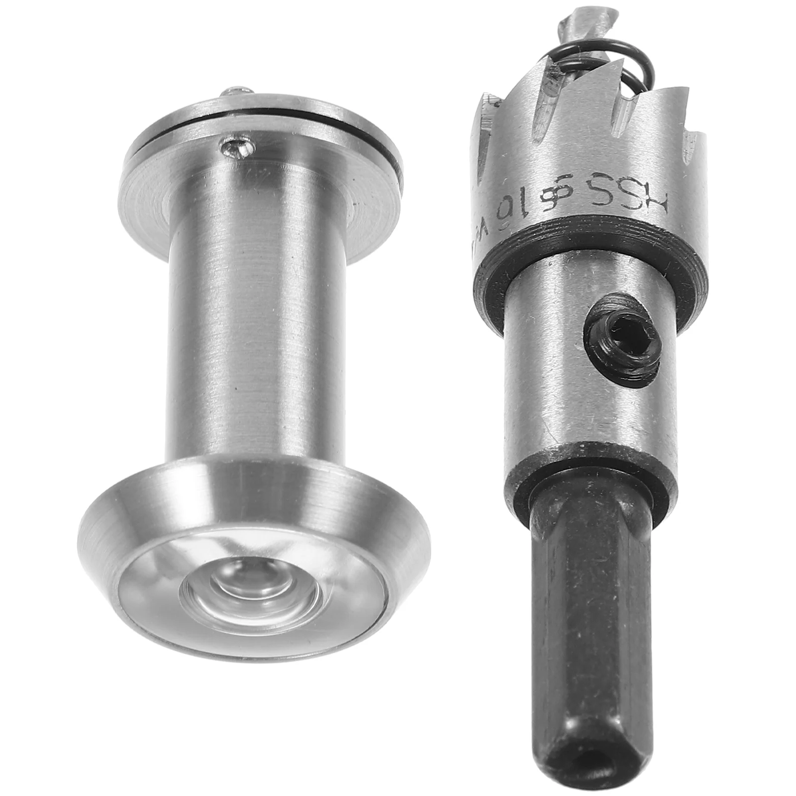 High Definition Anti Pry Cat Eye Set Silver Cover Drill Bit Easy Install Door Peephole Viewer Home Security Front Door Small
High Definition Anti Pry Cat Eye Set Silver Cover Drill Bit Easy Install Door Peephole Viewer Home Security Front Door Small