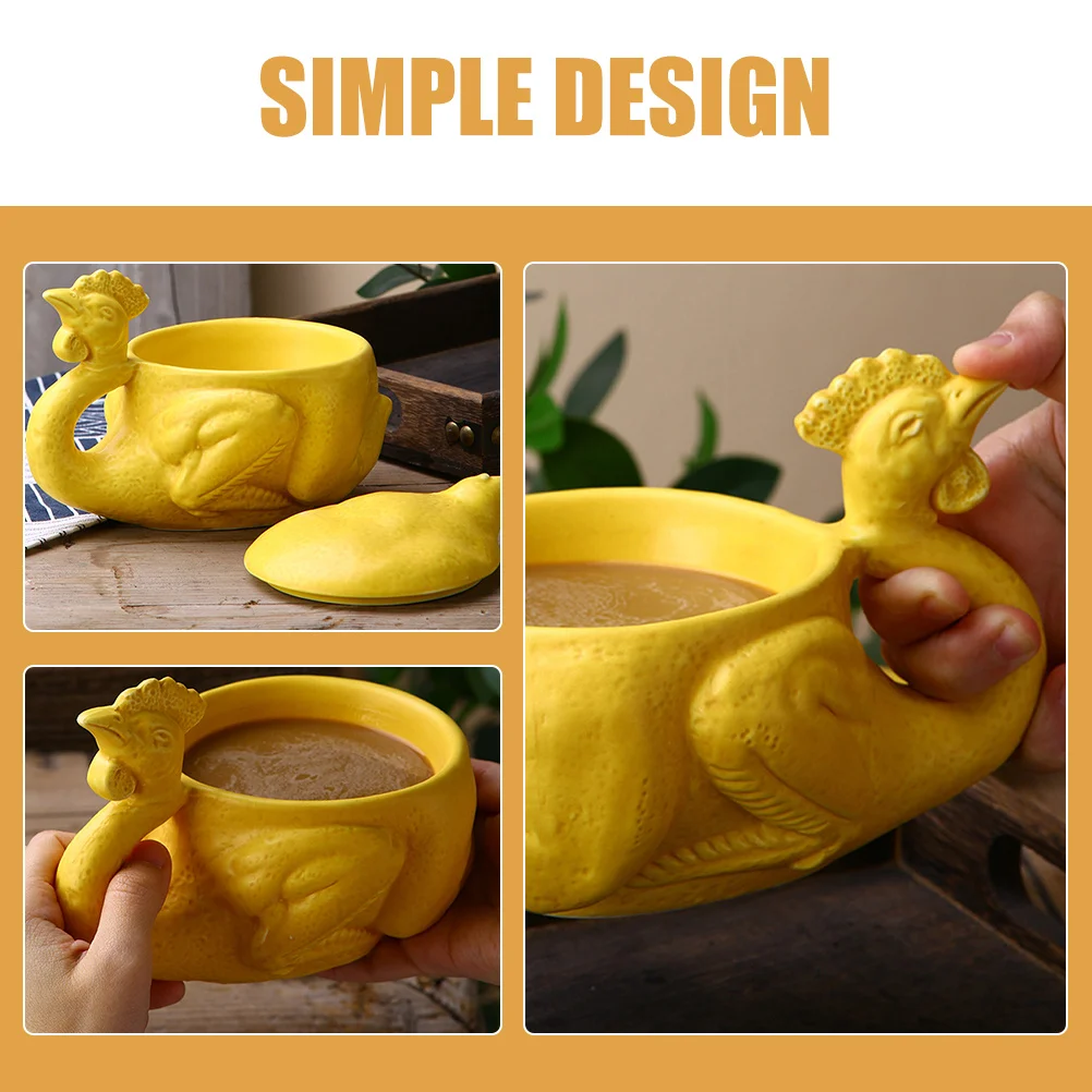 Ceramic Coffee Mug with Lid Chicken Design Cute Mug for Home Kitchen Cafe Travel Mugs with Lids for Tea Coffee Water Drinking
Ceramic Coffee Mug with Lid Chicken Design Cute Mug for Home Kitchen Cafe Travel Mugs with Lids for Tea Coffee Water Drinking