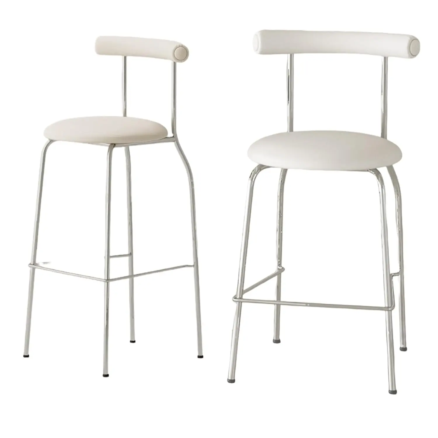 PU Leather Bar Stool Metal Legs Backrest Footrest Kitchen Pub Dining Armless Height, Customized
PU Leather Bar Stool Metal Legs Backrest Footrest Kitchen Pub Dining Armless Height, Customized