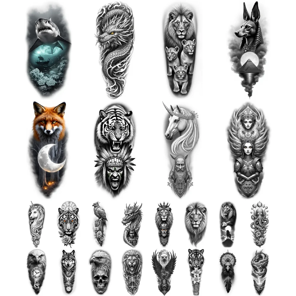 12pcs Temporary Tattoo Realistic Temporary Tattoos Tiger Eagle Unicorn For Adult Thigh Arm
12pcs Temporary Tattoo Realistic Temporary Tattoos Tiger Eagle Unicorn For Adult Thigh Arm