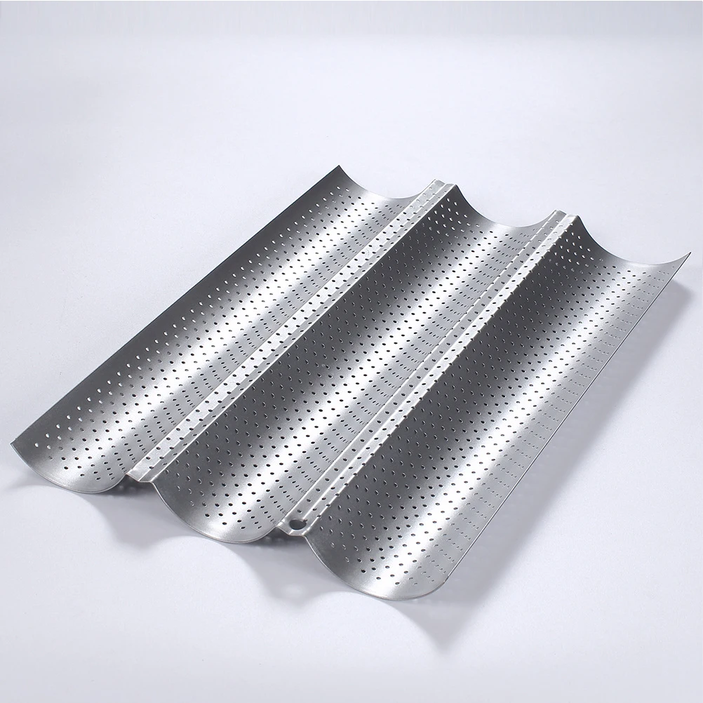 2 Pcs Baguette Wavy Pan Stainless Steel Baking Mould Bread Bake Mold Nonstick Pans Sourdough Kitchen Tray Easy Clean
2 Pcs Baguette Wavy Pan Stainless Steel Baking Mould Bread Bake Mold Nonstick Pans Sourdough Kitchen Tray Easy Clean