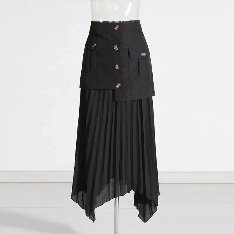 Half Length Skirt with Elegant and Feminine Style, Spring New Item, Solid Color Splicing, Irregular Tassel Pleating
Half Length Skirt with Elegant and Feminine Style, Spring New Item, Solid Color Splicing, Irregular Tassel Pleating