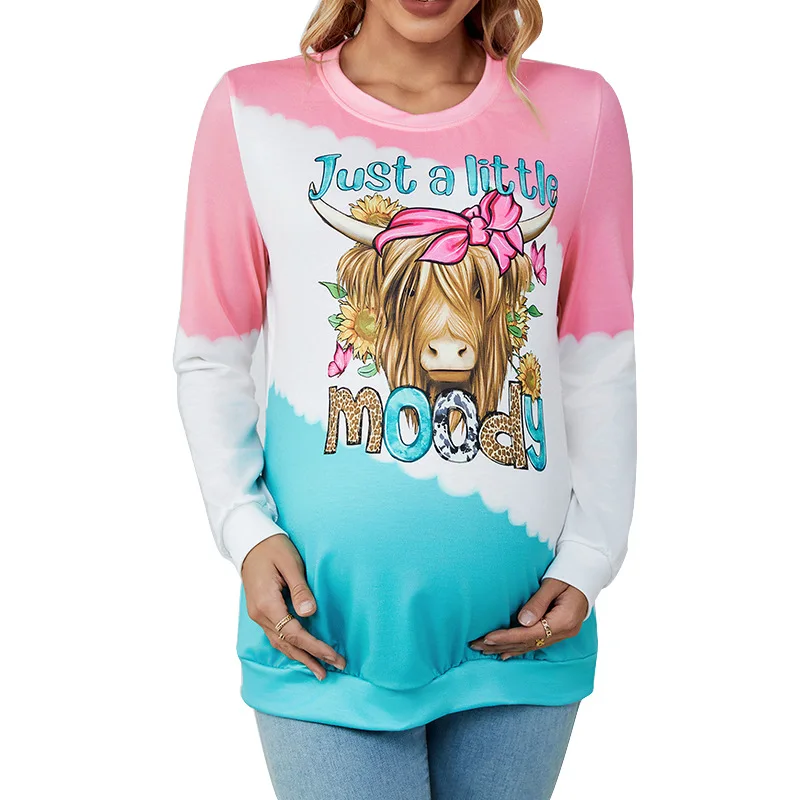 Maternal Clothing Spring Autumn Casual Maternity Patchwork Color Cowl Print Long Sleeve Sweatshirt Tops Fashion Pregnant Hoodies
Maternal Clothing Spring Autumn Casual Maternity Patchwork Color Cowl Print Long Sleeve Sweatshirt Tops Fashion Pregnant Hoodies