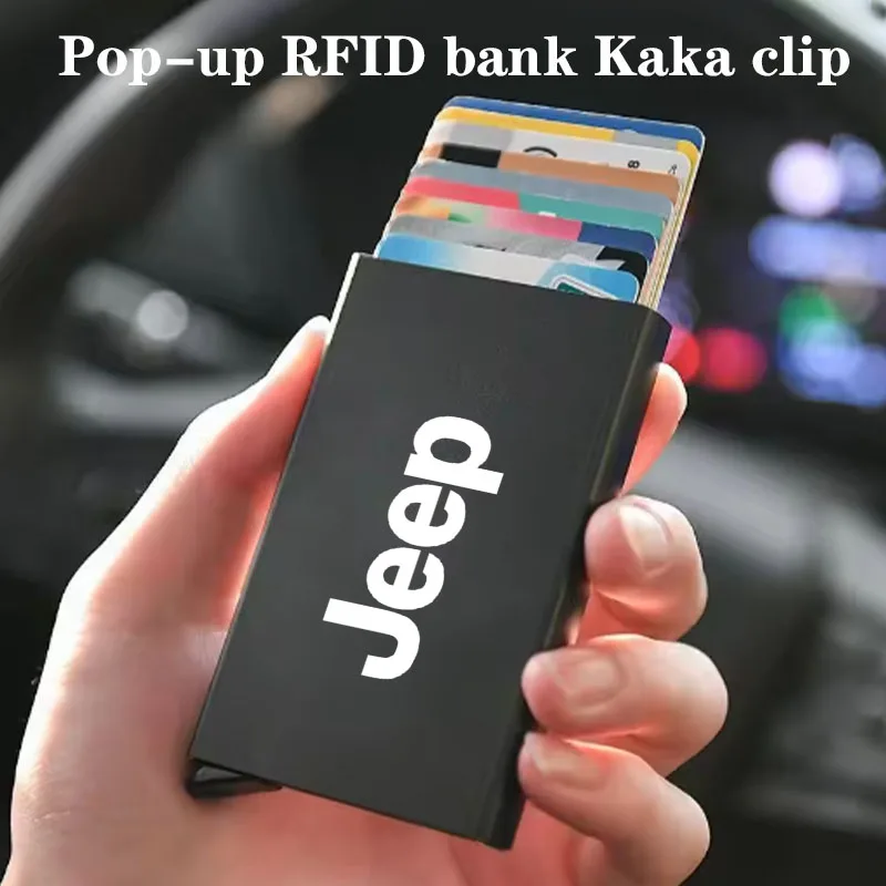 Card Holder Minimalist Smart Wallet Protection Aluminum Metal Box For Jeep Renegade Wrangler Cherokee Compass Patriot Accessorie
Card Holder Minimalist Smart Wallet Protection Aluminum Metal Box For Jeep Renegade Wrangler Cherokee Compass Patriot Accessorie