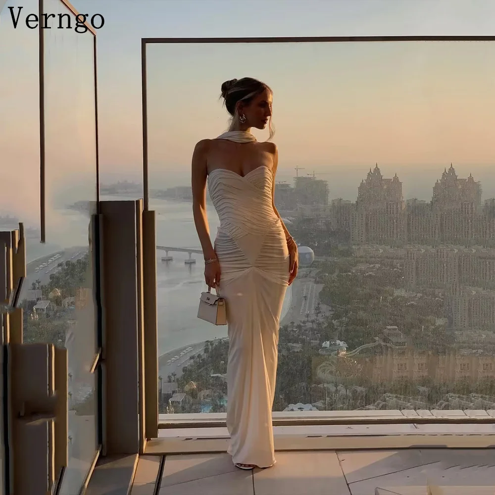 Verngo lvory Crepe Evening Dress Sweetheart Mermaid Formal Occasion Dresses Elegant Simple Prom Party Dresses Customized
Verngo lvory Crepe Evening Dress Sweetheart Mermaid Formal Occasion Dresses Elegant Simple Prom Party Dresses Customized