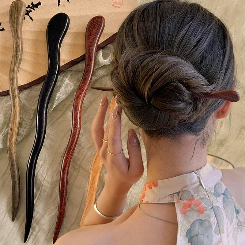 Chinese Style Elegant Wood Hair Stick For Women Girl Hairpins Simple Hair Fork Vintage Hanfu Cheongsam Headwear Hair Accessories
Chinese Style Elegant Wood Hair Stick For Women Girl Hairpins Simple Hair Fork Vintage Hanfu Cheongsam Headwear Hair Accessories