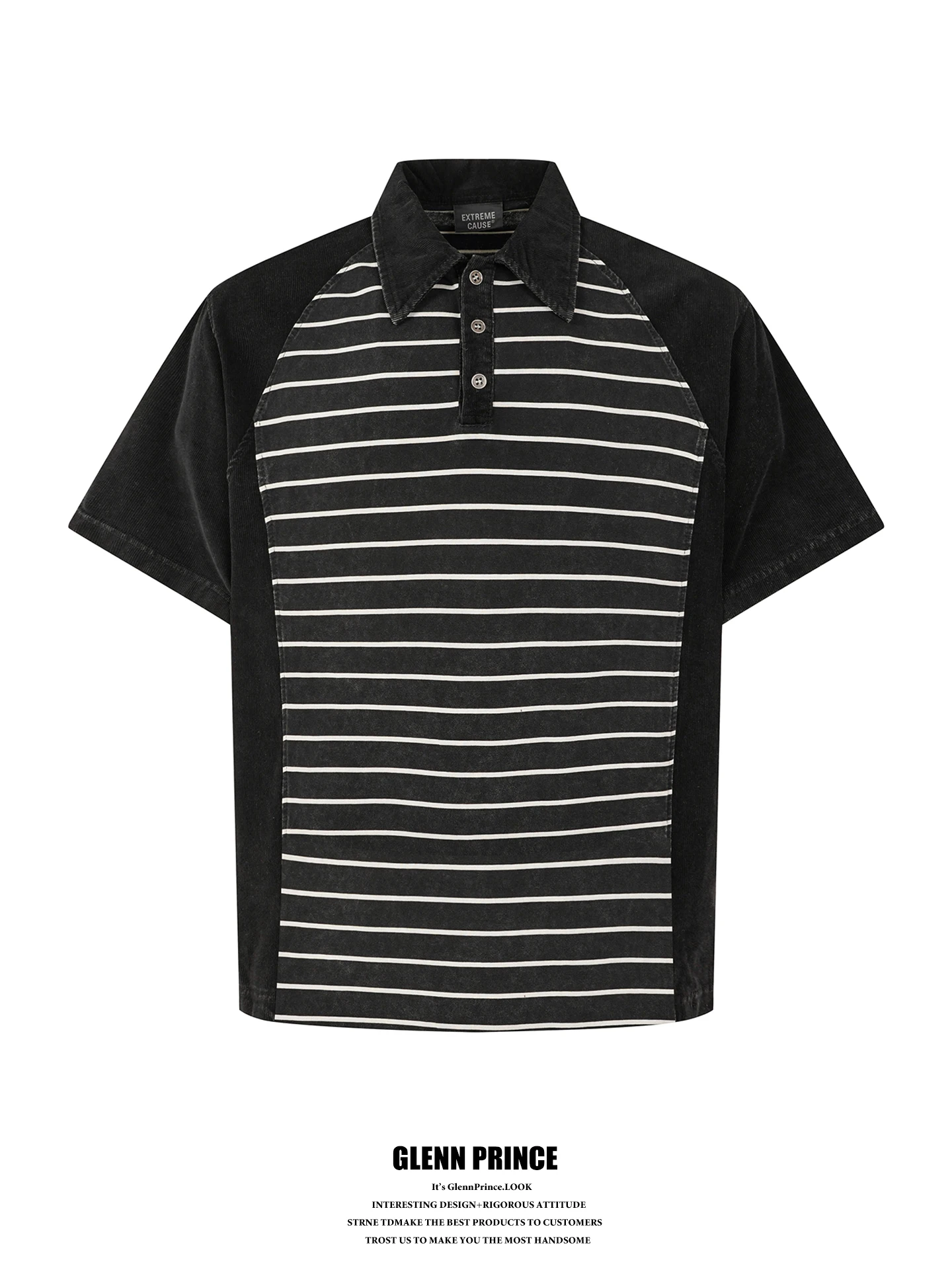 Versatile American Style Contrast Color Stripe Corduroy Short Sleeve Men's Vintage High Street Trendy T-Shirt
Versatile American Style Contrast Color Stripe Corduroy Short Sleeve Men's Vintage High Street Trendy T-Shirt